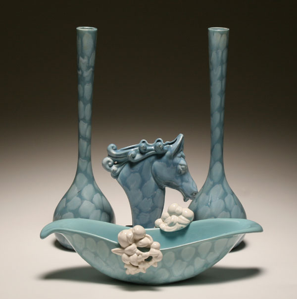 Royal Haeger "Cloudy Blue" art