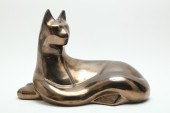 ROYAL HAEGER RECUMBENT CAT CER