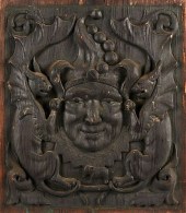 ROYAL JESTER CARVED WOOD PANEL