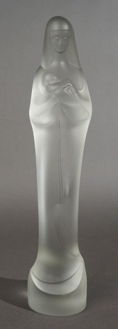 ROYAL LEERDAM GLASS FIGURE OF