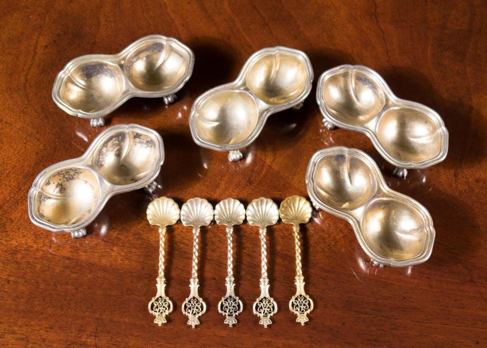 ROYAL PRUSSIAN SILVER SALT AND