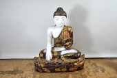 ROYAL THAI GILT & JEWELED MARB