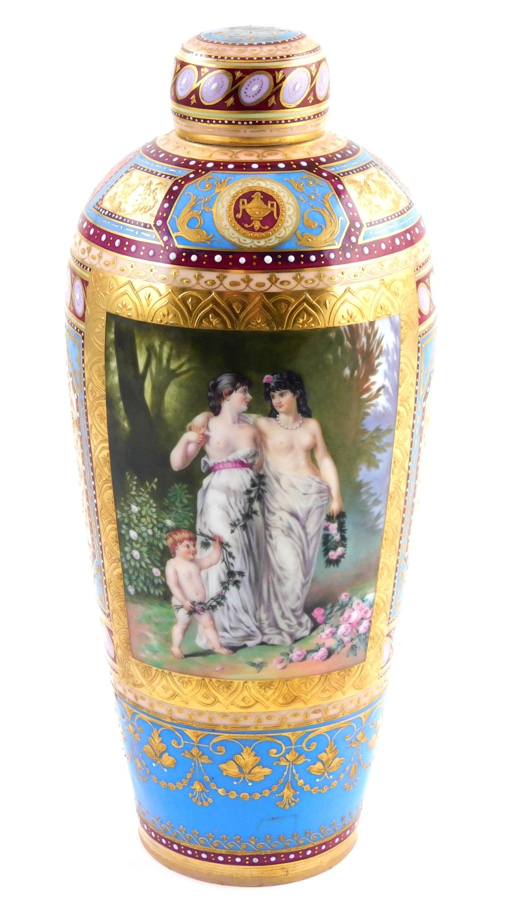 ROYAL VIENNA ENAMELED PORCELAIN