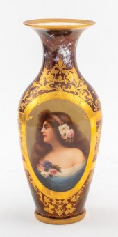 ROYAL VIENNA ENCRUSTED GILT PO
