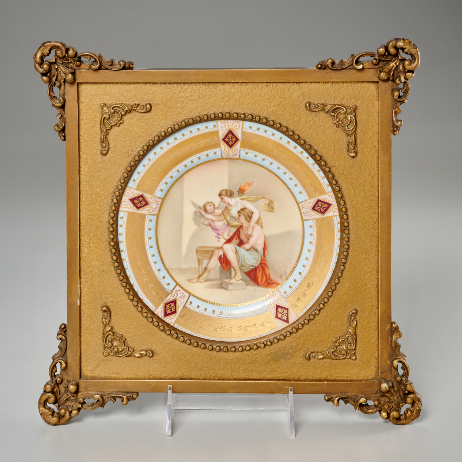 ROYAL VIENNA FRAMED GILT