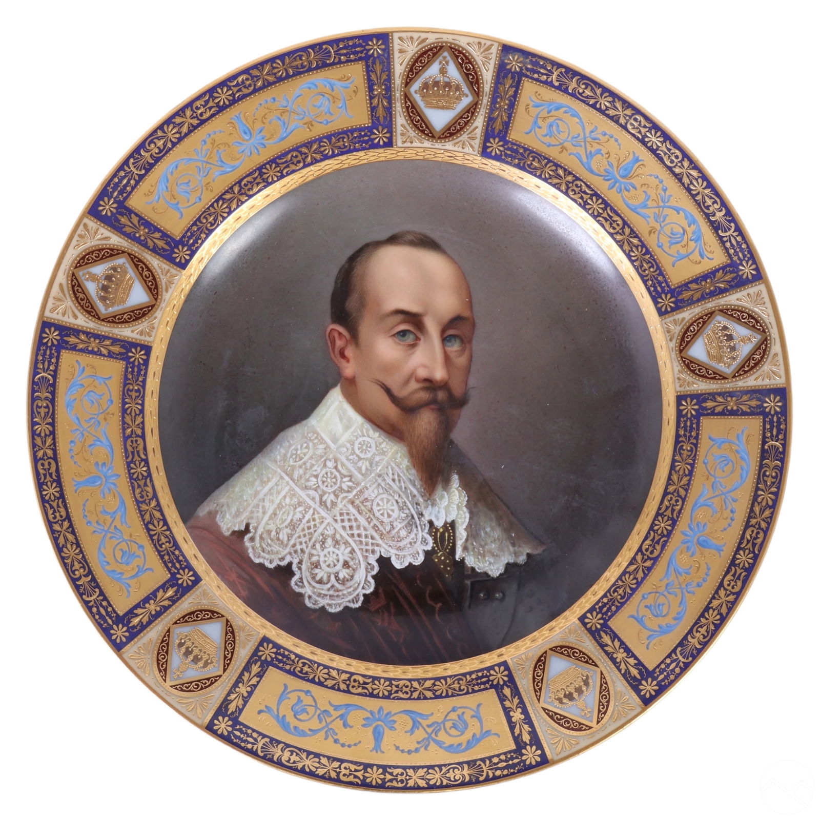 ROYAL VIENNA GUSTAV ADOLPH PORTRAIT
