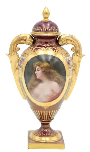 ROYAL VIENNA HAND PAINTED COVERED
