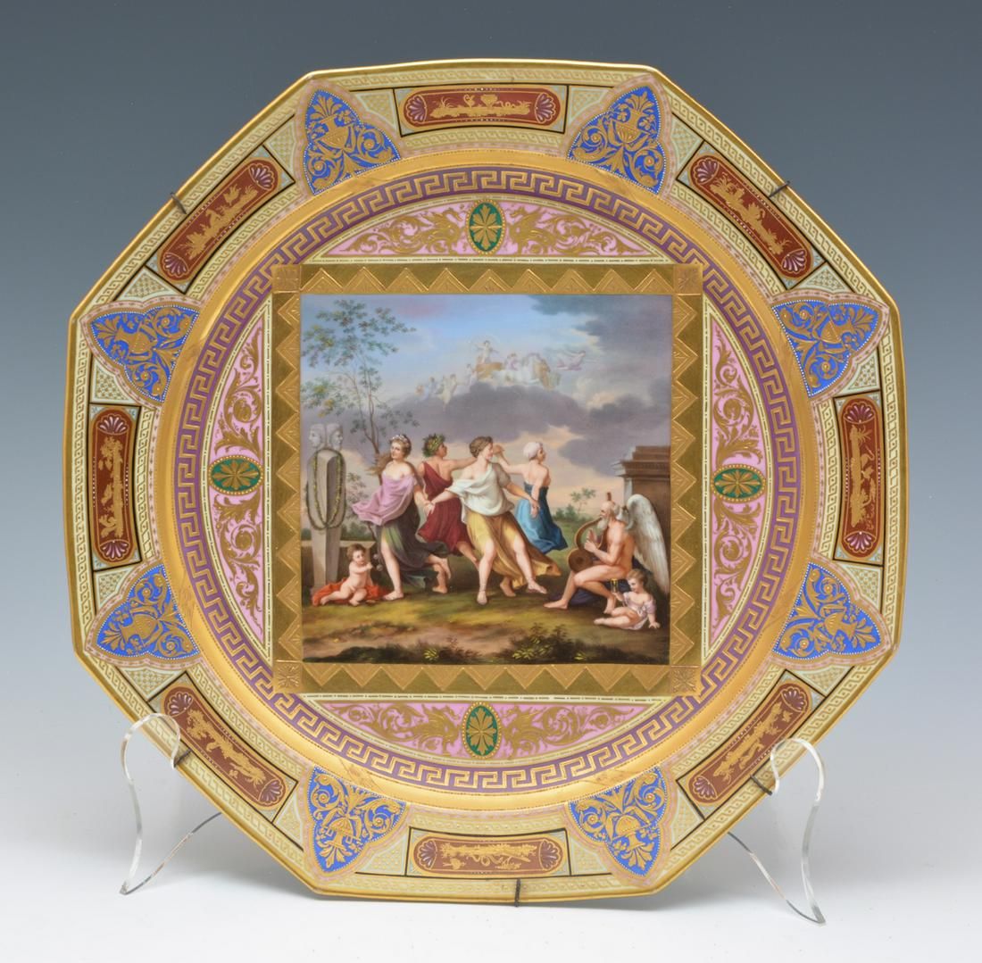 ROYAL VIENNA OCTAGONAL GILT