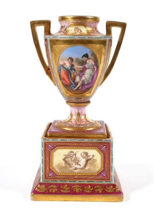 ROYAL VIENNA PEDESTAL URN