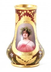 Royal Vienna porcelain portrai