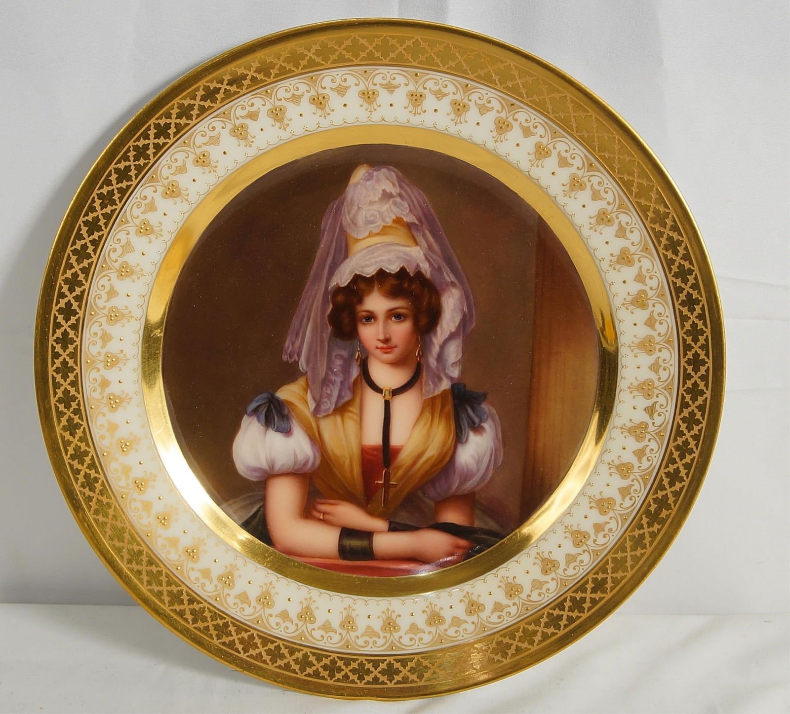 ROYAL VIENNA PORTRAIT PLATE - AFTER