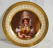 ROYAL VIENNA PORTRAIT PLATE -