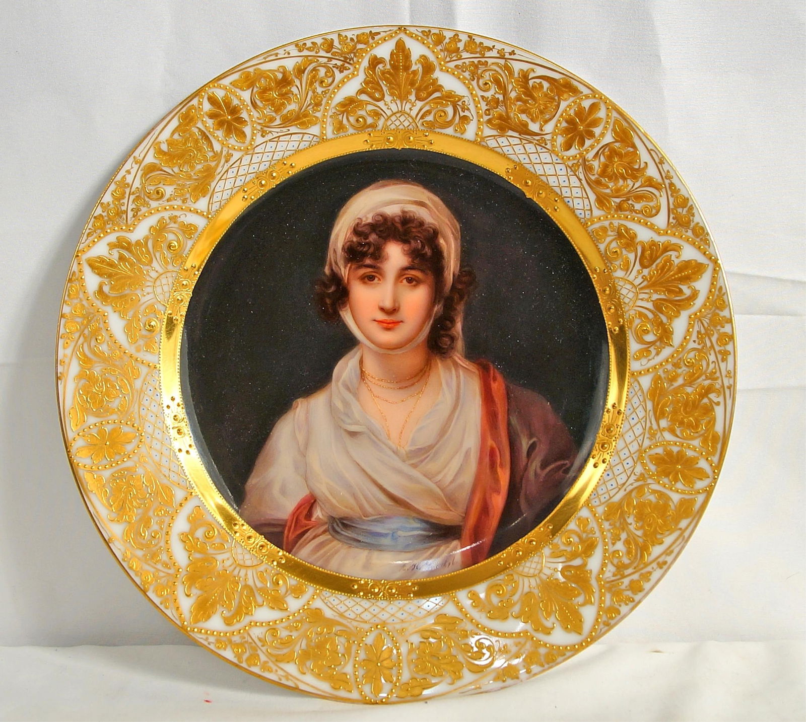 ROYAL VIENNA PORTRAIT PLATE -