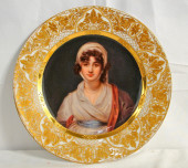 ROYAL VIENNA PORTRAIT PLATE -
