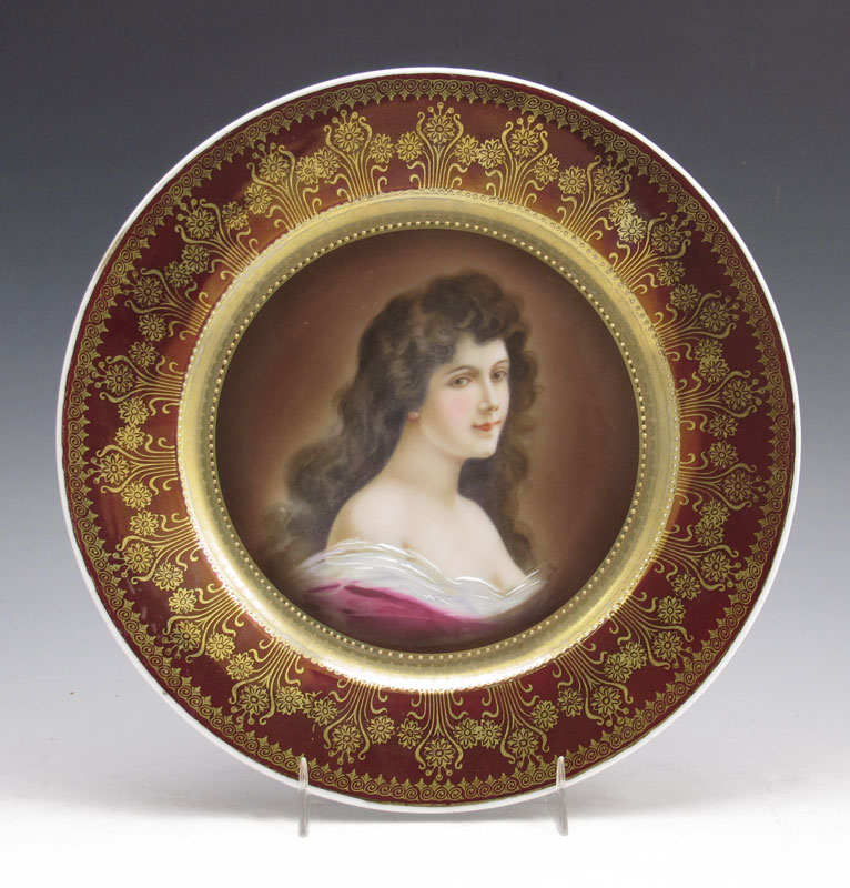 ROYAL VIENNA PORTRAIT PLATE: