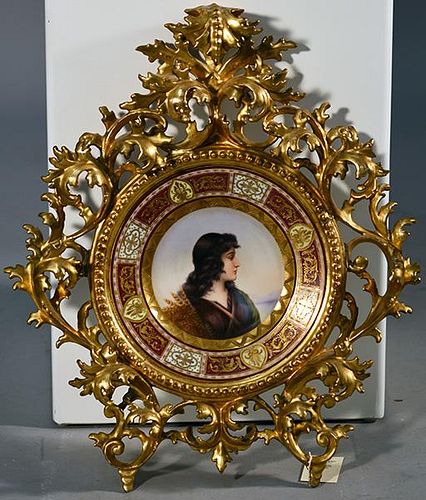 ROYAL VIENNA PORTRAIT PLATEOrnate