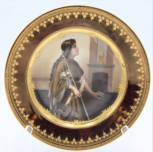 ROYAL VIENNA PORTRAIT PLATERoyal