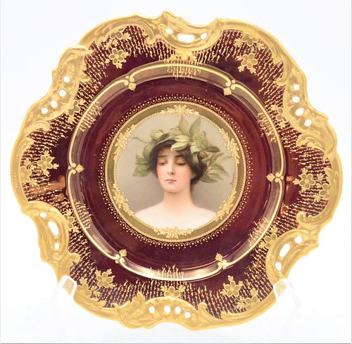 ROYAL VIENNA PORTRAIT PLATERoyal