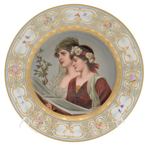 ROYAL VIENNA PORTRAIT PLATERoyal