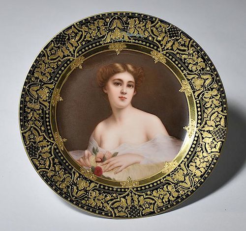 ROYAL VIENNA PORTRAIT PLATERoyal