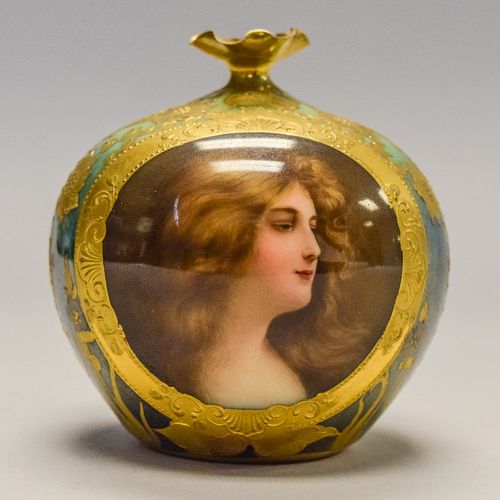 ROYAL VIENNA PORTRAIT VASE
