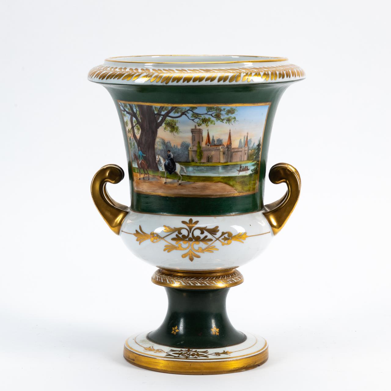 ROYAL VIENNA  STYLE GREEN LANDSCAPE