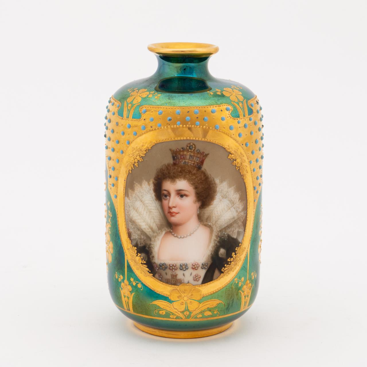 ROYAL VIENNA STYLE GREEN LUSTRE