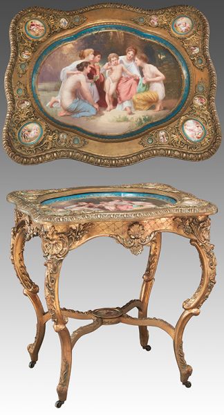 Royal Vienna style porcelain and