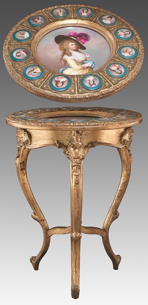 Royal Vienna style porcelain and