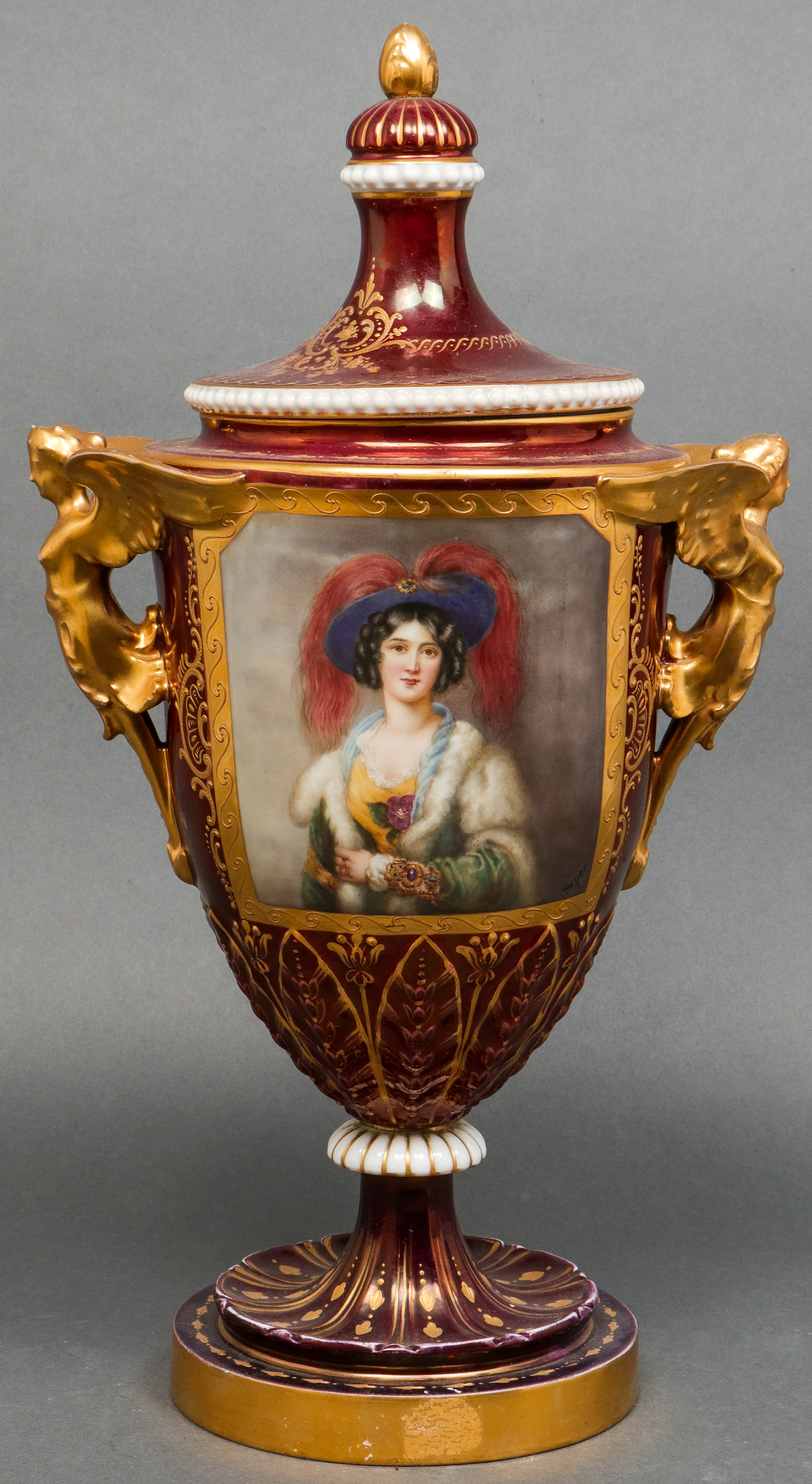 ROYAL VIENNA TYPE PORCELAIN COVERED