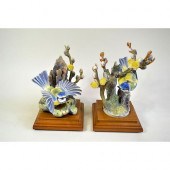 ROYAL WORCESTER BLUE-TIT AND P