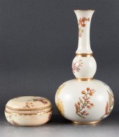 Royal Worcester floral decorat
