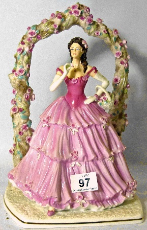 Royal Worcester large figure Rose