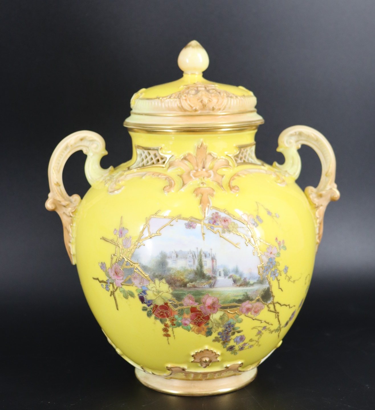 ROYAL WORCESTER LIDDED PORCELAIN