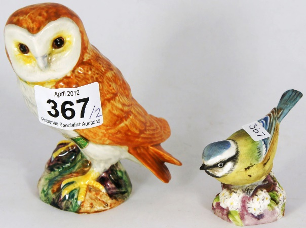 Royal Worcester model of a Blue Tit