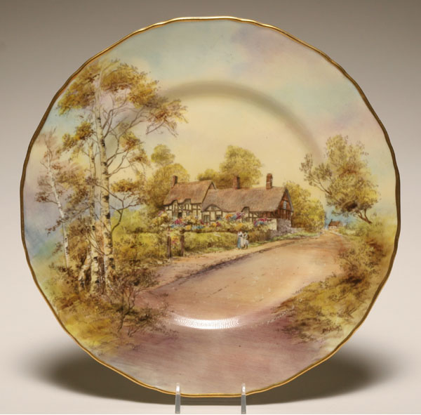 Royal Worcester Plate, "Anne