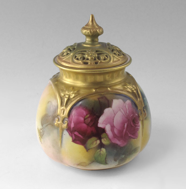 ROYAL WORCESTER POTPOURRI VASE