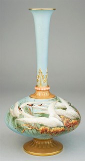 ROYAL WORCESTER SWAN VASE DECO