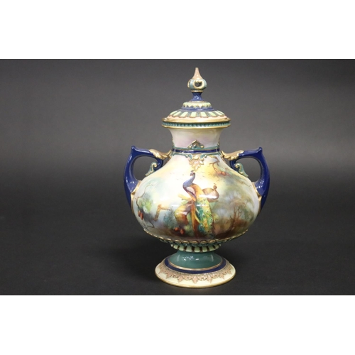 Royal Worcester twin handled lidded