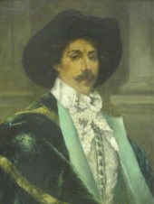 ROYBET, Ferdinand. Oil on Boar