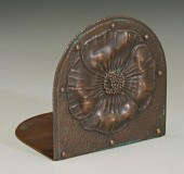 Roycroft copper bookend, with