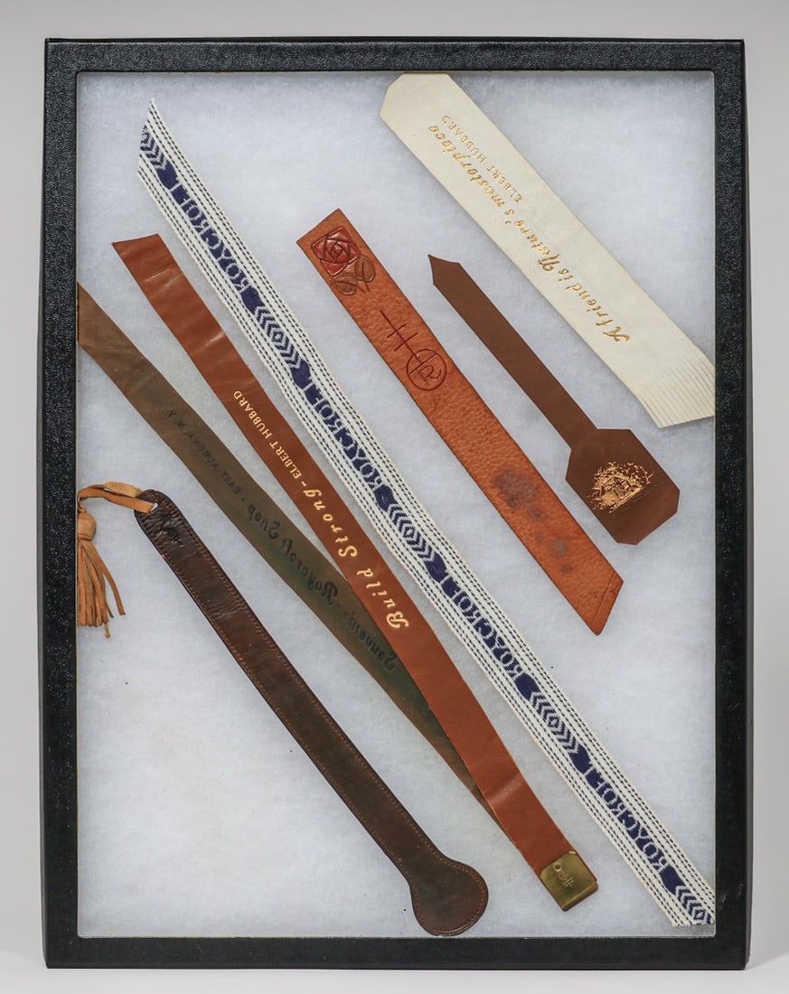 ROYCROFT GROUP OF 7 LEATHER & WOVEN