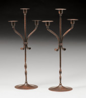 ROYCROFT HAMMERED COPPER PAIR