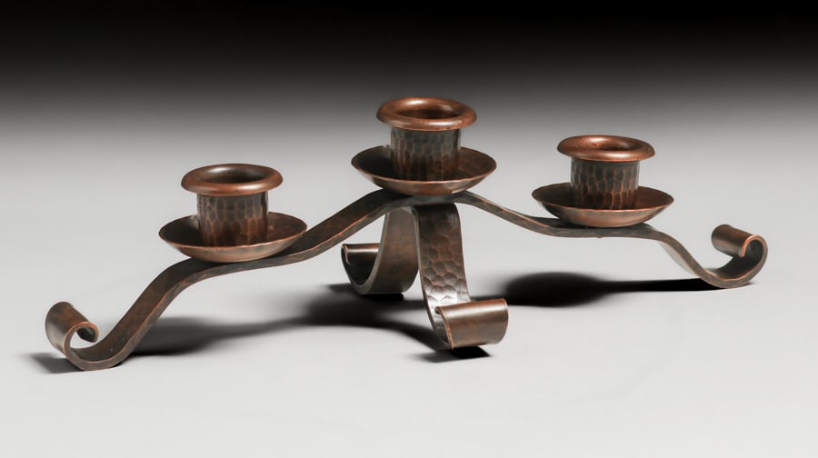 ROYCROFT HAMMERED COPPER TRIPLE