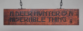 ROYCROFT HAND-CARVED OAK HANGI