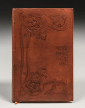 ROYCROFT MODELED LEATHER BOOK