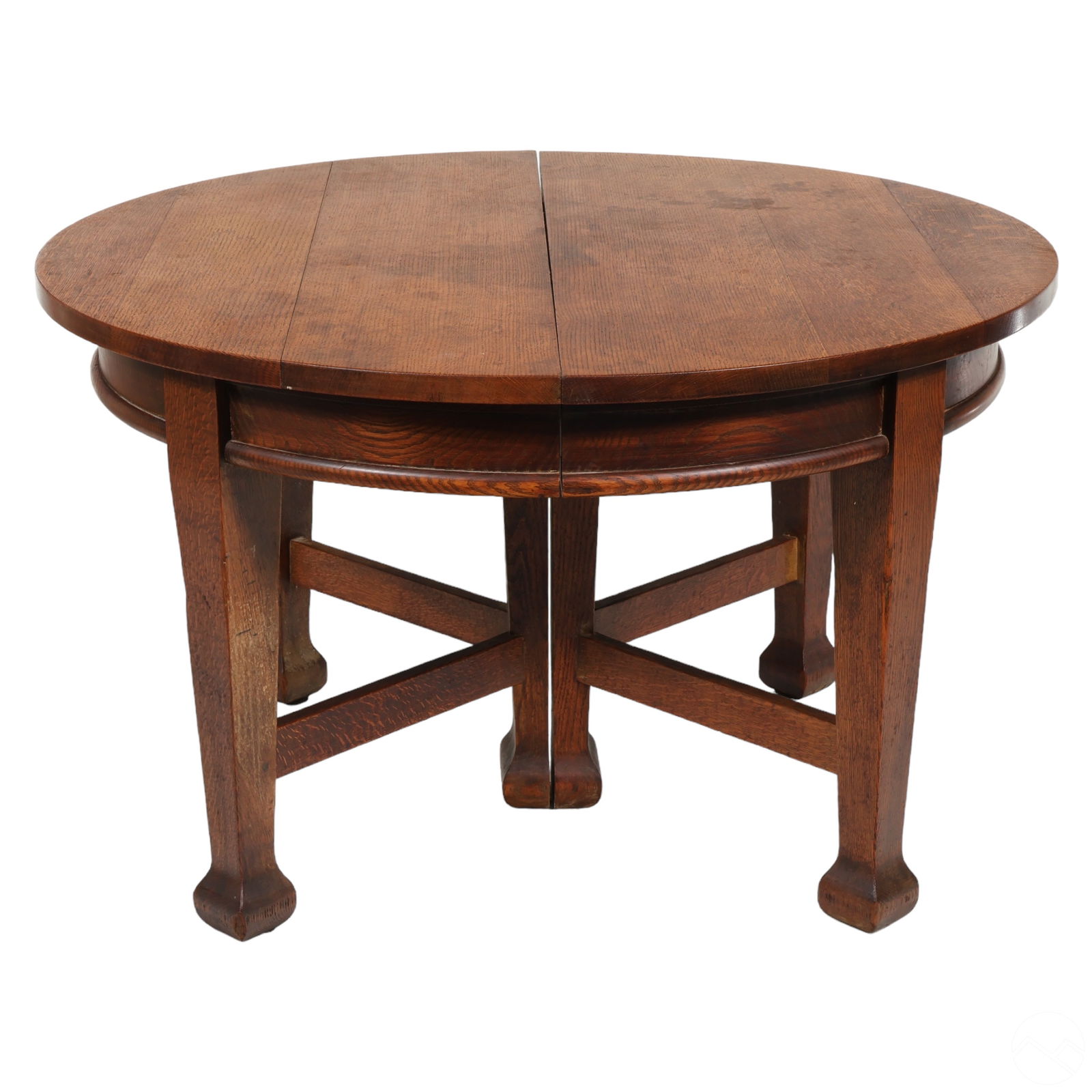 ROYCROFT ROUND TO OVAL OAK DINING