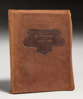 ROYCROFT SUEDE LEATHER BOOK "F