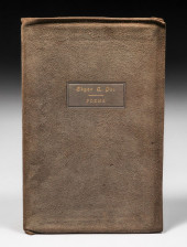 ROYCROFT SUEDE LEATHER BOOK "P