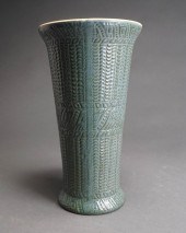 RRP CO GREEN GLAZE CERAMIC VAS